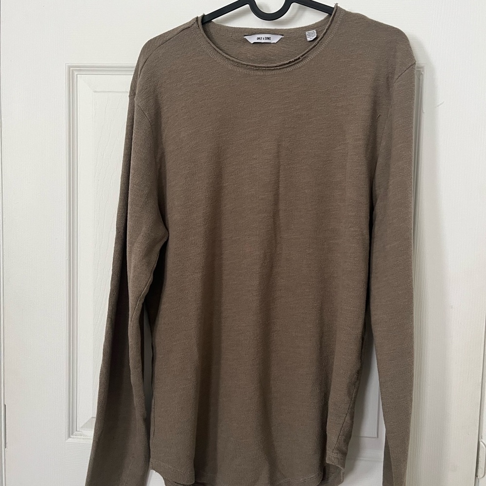 ONLY & SONS Olive Long Sleeve Tee